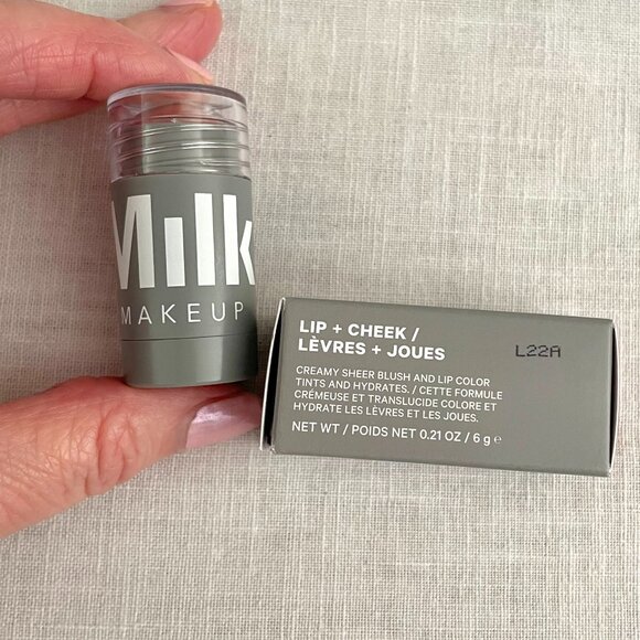 Milk Makeup Lip and Cheek Tint Werk Dusty Rose 0.21 Oz Creamy Blush Hydrating - Picture 7 of 10